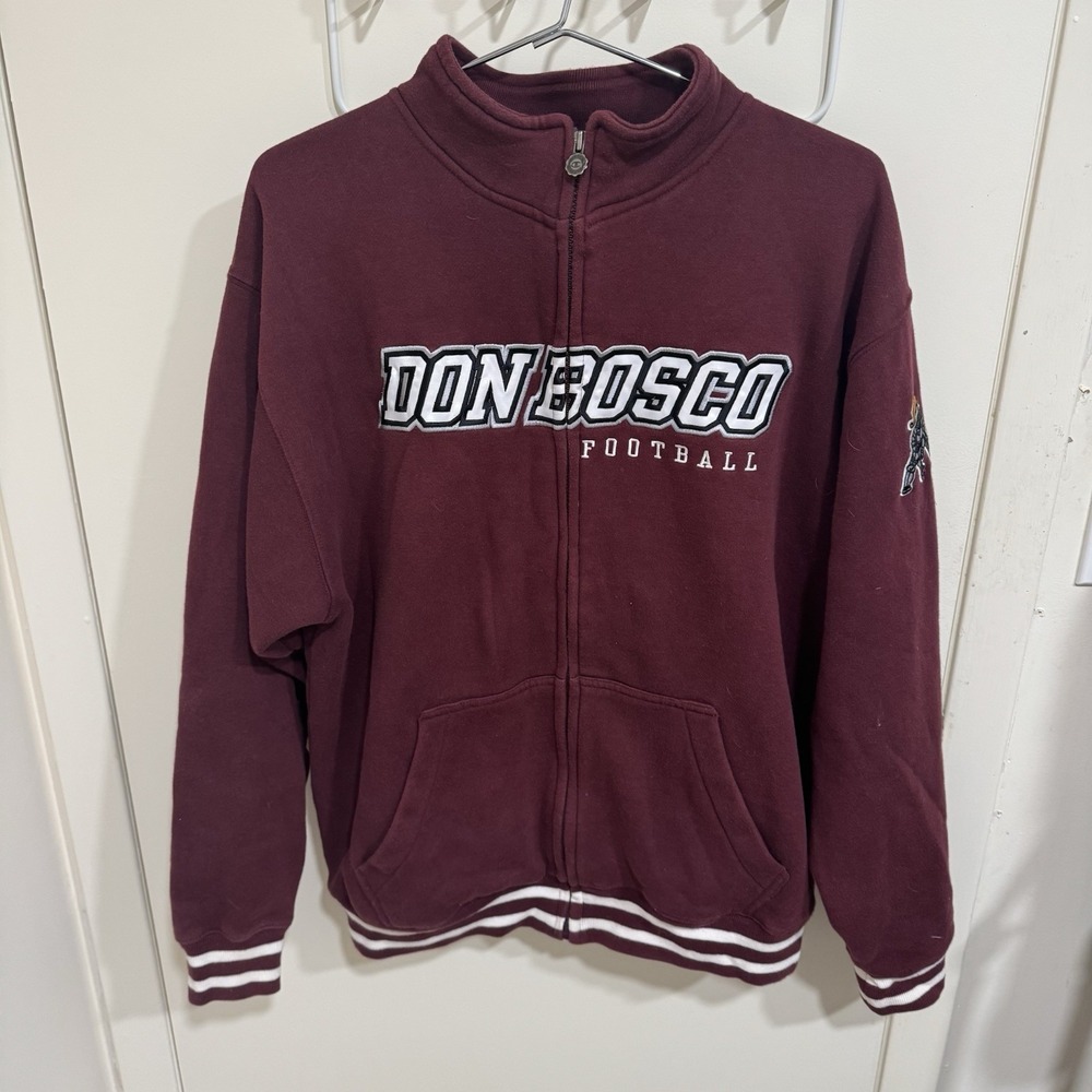 Don Bosco Prep Ironmen Football Champion Sweatshirt Full Zip Men's Size Large